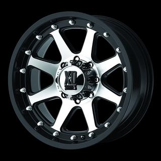 17" xd addict machined w/ 35x12.50x17 toyo open country mt tires  wheels rims