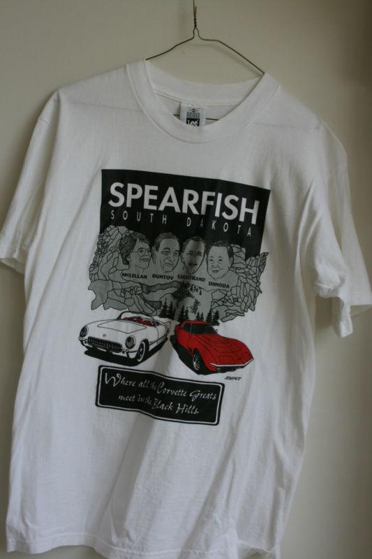Corvette spearfish t-shirt - duntov, mclellan, shinoda, guldstrand size m