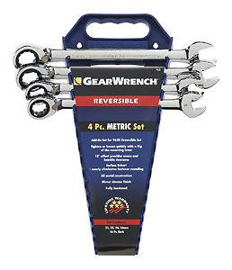 Gearwrench 9601n 4 piece reversible ratcheting wrench completer set metric