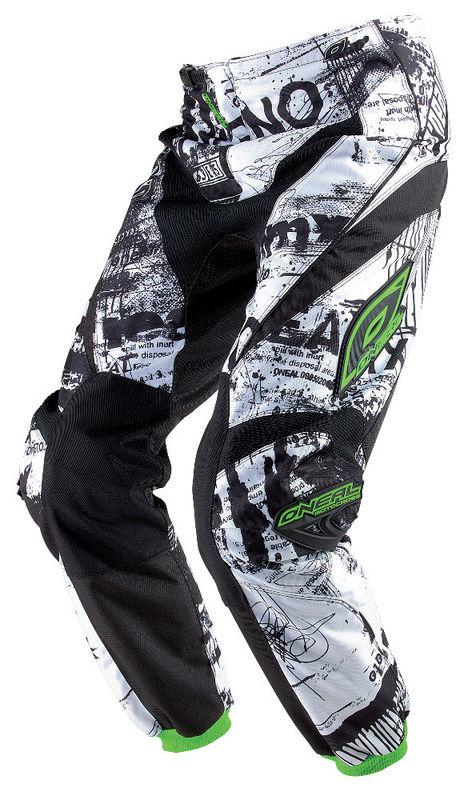O'neal oneal element toxic white mens size 28-38 dirt bike pants off-road mx atv