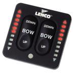 Lenco trim tab led dual solid statetactile rocker panel w retractor 15069-001
