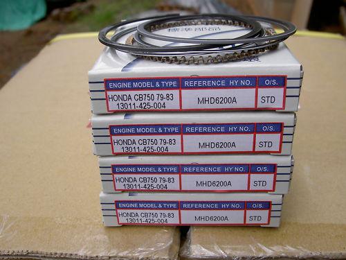 Honda cb750 piston rings 2 sets standard 1979 1980 1981 1982 1983 13011-425-004