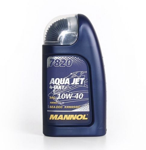 Mannol 7820 aqua jet 10w-40 full synthetic motor oil for outboards, jet ski 1 qt