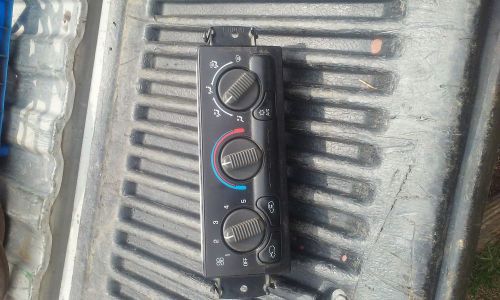 Heater and a/c control for 99-02 gmc sierra 1500