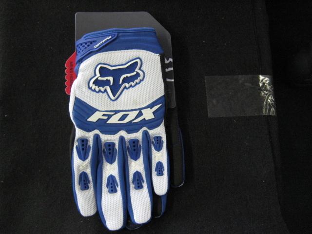 Fox dirtpaw race glove blue size 8 s 