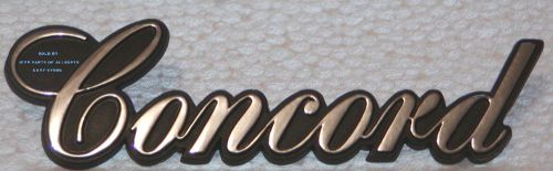 Nos  1977-1983 amc  concord  chrome + black  concord emblem  is a plastic emblem