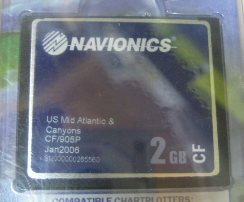 Navionics chart card us mid atlantic &amp; canyons cf/905p jan 2006