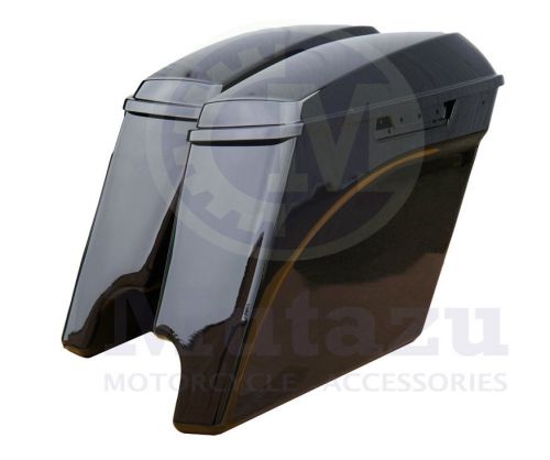 New extended stretched mutazu touring saddlebags for harley 2014 models