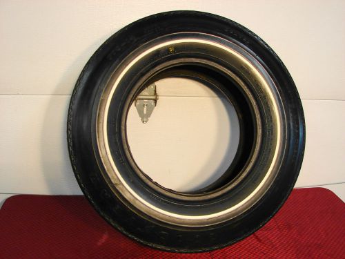 Nos f70-14 goodyear custom wide tread polyglas white stripe tire 70 chevelle mus
