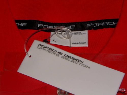 Porsche design nos red polo shirt usa size xl, euro size xxl. nibwt