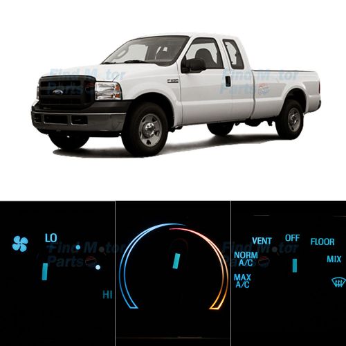 Led package instrument ac control white bulb for 2005-2006 ford f-250 super duty