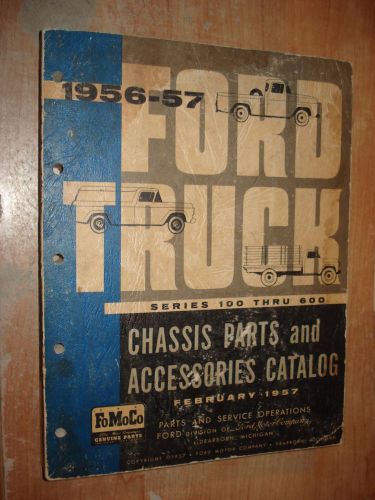 1956 1957 ford truck parts catalog original fomoco book rare numbers book