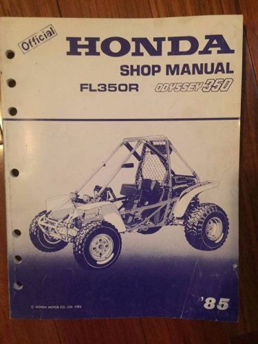 Honda shop manual fl350r odyssey 1985