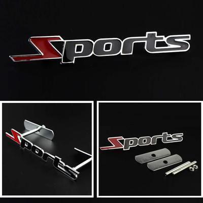  new sports 3d metal sports logo racing front grill grille badge emblem