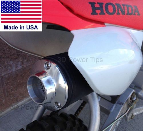 Honda crf125 crf 125f muffler exhaust - 2d power tip w/ spark arrestor screen