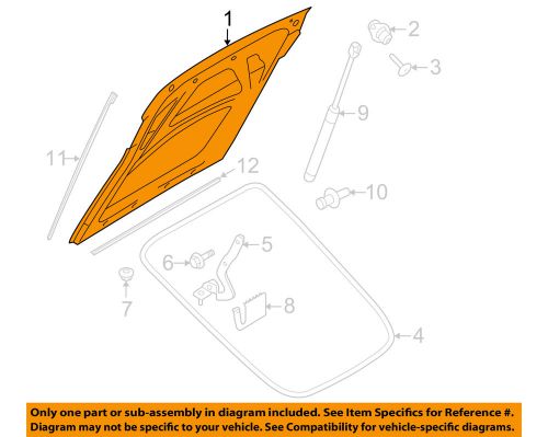 Audi oem 08-15 tt quattro-lift gate 8j8827023a