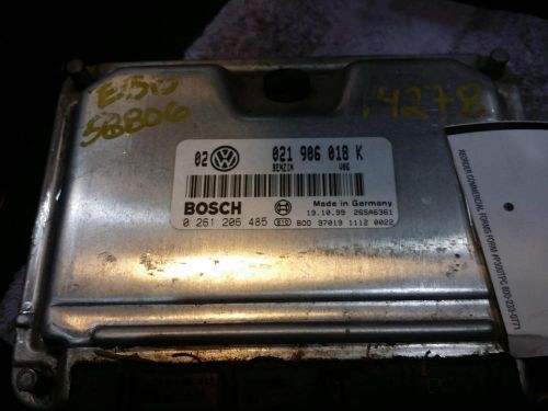 Volkswagen jetta engine brain box electronic control module; 2.8l, at, thru vi