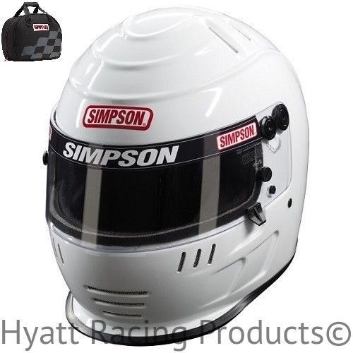 Simpson speedway shark auto racing helmet sa2015 - all sizes &amp; colors (free bag)