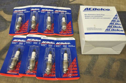 Lot of 8 spark plugs ac delco mr41t marine stainless mr41t