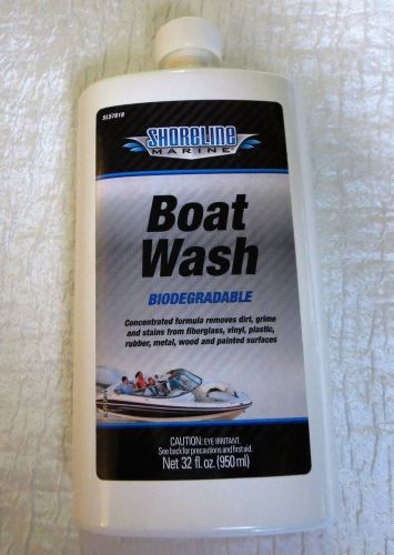 Shoreline marine boat wash biodegradable concentrated 32 oz new/sealed