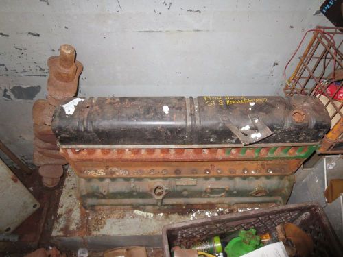 1953 buick straight 8 engine block, crank, head, timing and valve cover