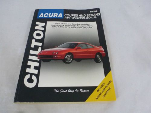 Chilton 10302 repair manual acura coupes and sedans, 1994 - 2000