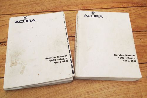 1990 acura integra factory service manuals