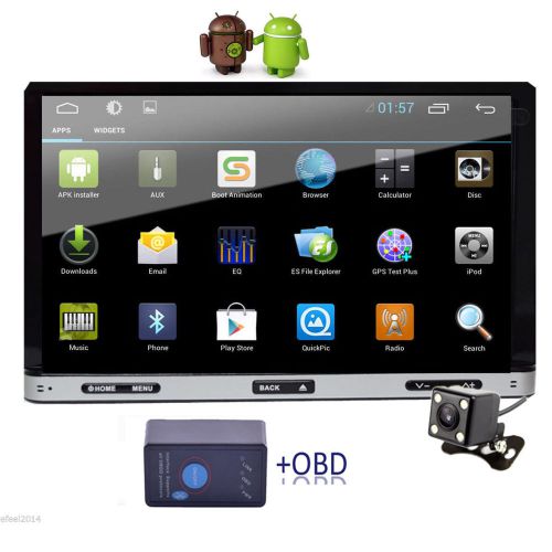 Gps 7&#034; android 2 din car stereo dvd player radio ipod 3g wifi bt obd+backup cam