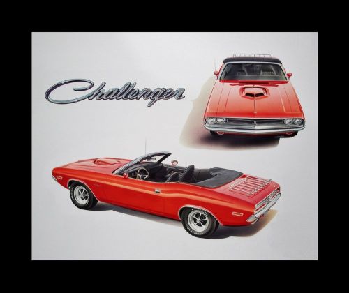 Challenger shaker hood dodge 1970 1971 1972 1973 1974 340 318 225 - poster print