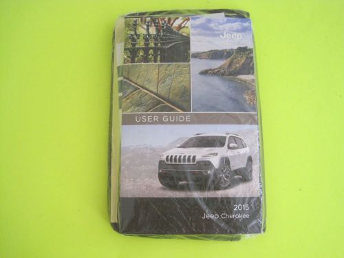2015 jeep cherokee factory owner&#039;s manual set &amp; case *oem* new!
