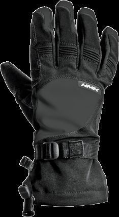 Hmk union long snowmobile gloves black sm