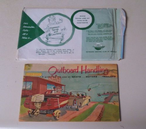 1960 outboard boating club of america outboard handling manual how to use motors