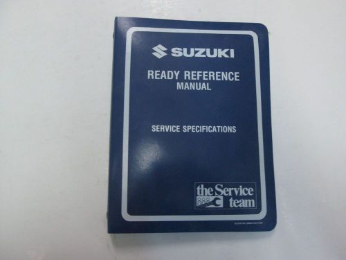 1999 suzuki x model ready reference service specifications manual binder oem ***