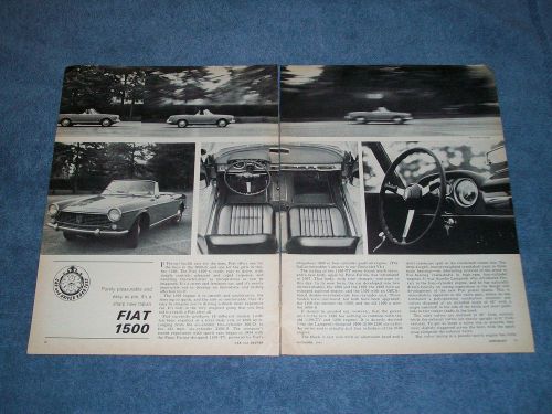 1964 fiat 1500 vintage road test info article