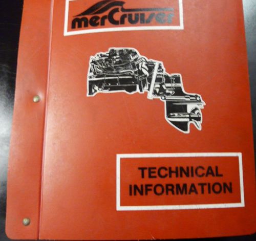 Mercruiser service manual # 5 tr trs sterndrive slightly used