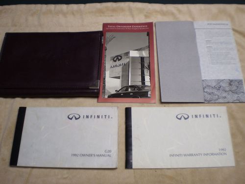1992 infiniti g20 car owners manual books guide case all models