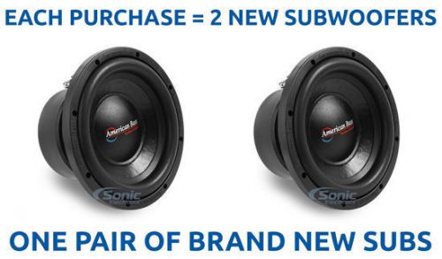 2) american bass xd1022 900w 10&#034; xd series dual 2-ohm car subwoofers