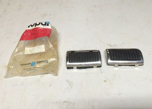 1967-70 nos a b-body clutch brake pedal pad w/ stainless dodge charger mopar 69