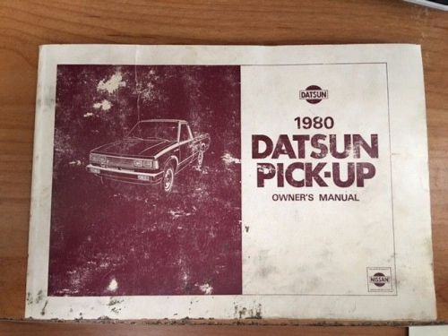 1980 datsun pick-up owner&#039;s manual