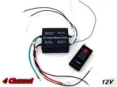 4 device controller 12v lights/motor by remote control