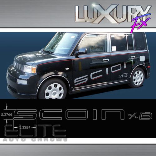 Stainless steel scion xb logo package fit for 2004-2006 scion xb 4dr - luxfx2683