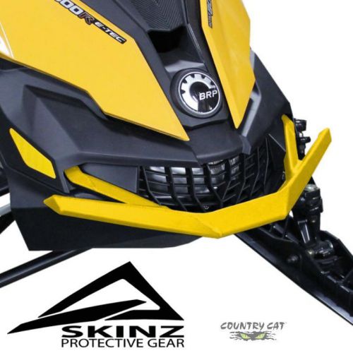 Skinz chromalloy aluminum ld yellow front bumper - ski-doo 2013-2016 rev-xm &amp; xs
