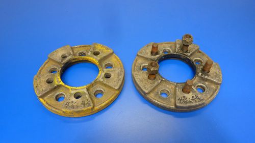Vintage wheel adapters #2358,4 1/2 inch hub to 4 3/4 inch wheel,set of 2 rat rod