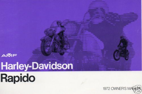 N.o.s. 1972 harley davidson rapido motorcycle manual
