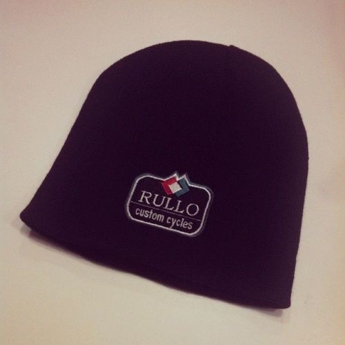 Rullo cycles knit beanie with embroidered logo