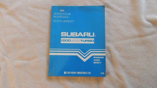 1983 subaru service manual