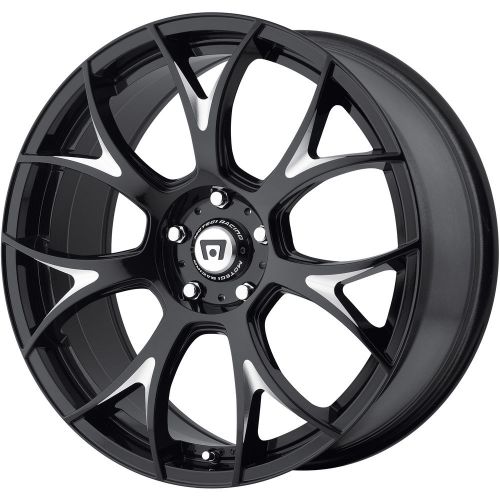 Mr12621012338 20x10 5x4.5 (5x114.3) wheels rims black +38 offset alloy 7 spoke