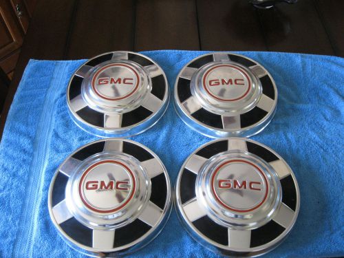 1973 1987 gmc pickup truck dog dish hubcaps caps 16&#034; 1973 1987 3/4 12&#034; 1 ton