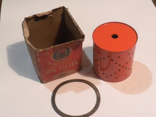 Vintage auto oil filter,1946/1961 buick,cadillac,chev,olds cars and trucks,f-51