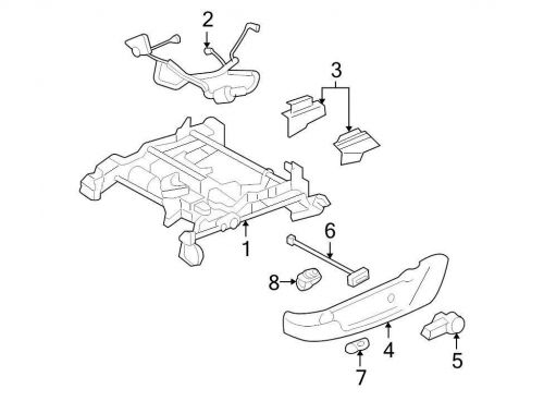 Ford oem seat track cover 8r3z7662187aa image 4